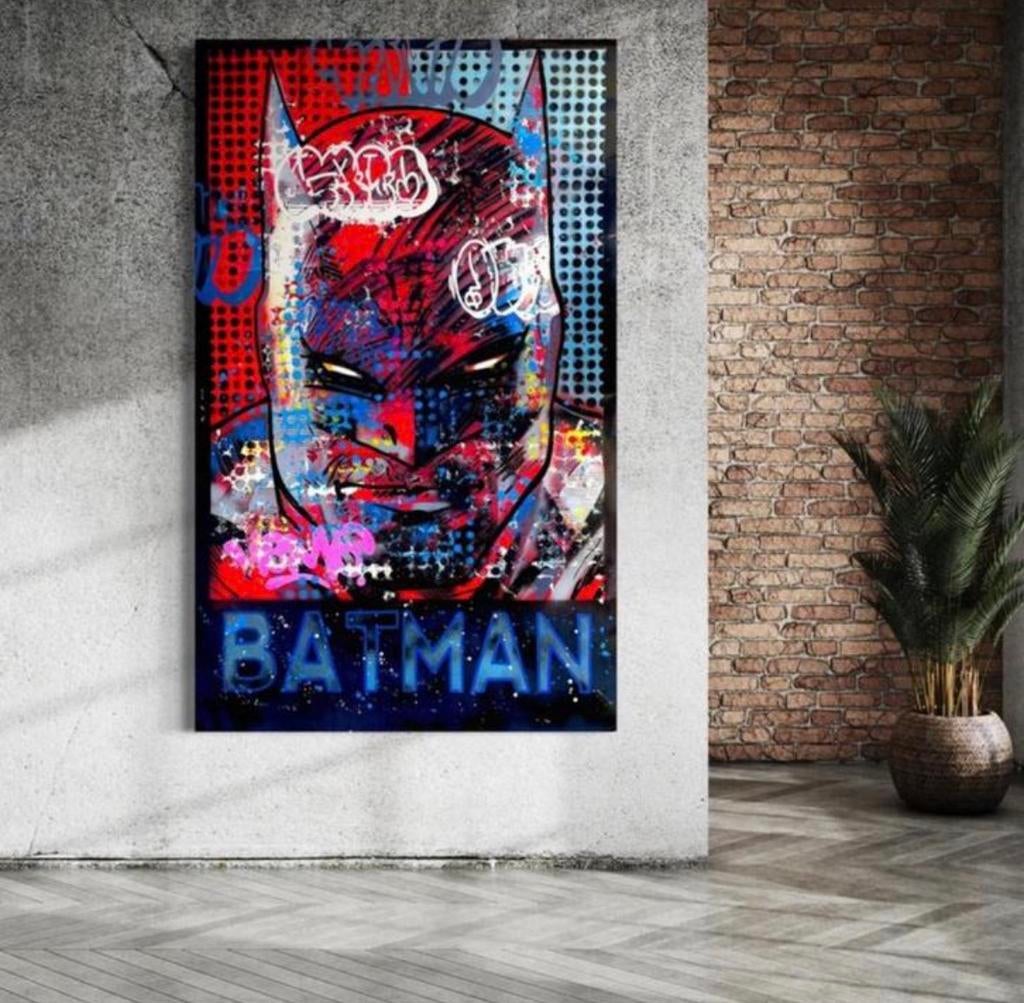 Batman popart kunstwerk, Ophalen of Verzenden