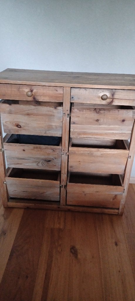 vintage groente/aardappelkastje, Ophalen, Hout, Gebruikt, Landelijk