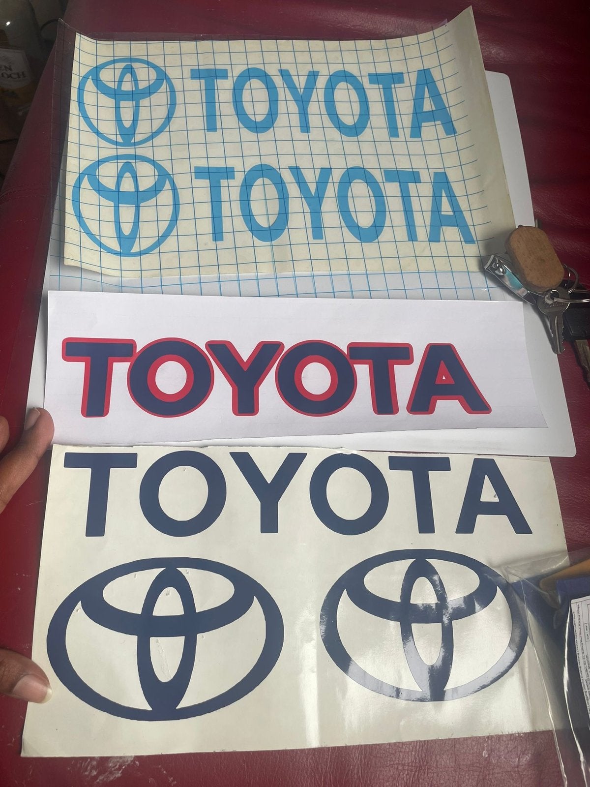 Toyota logo stickers - Diverse ontwerpen, Auto diversen, Autostickers, Ophalen of Verzenden