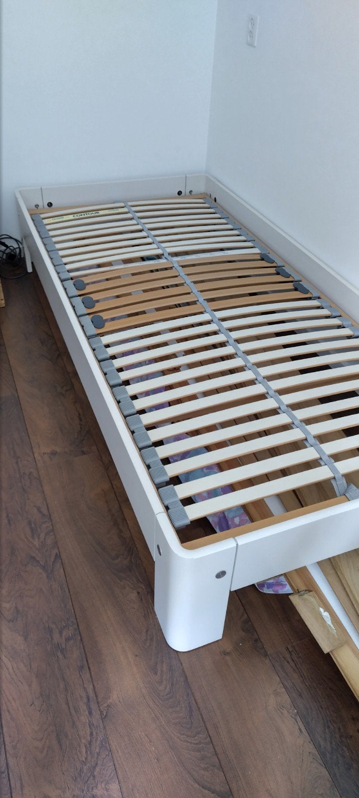 Auping auronde 90 x 200 met eastborn contour lattenbodem, Huis en Inrichting, Slaapkamer | Bedden, Ophalen, Gebruikt, 90 cm, Eenpersoons