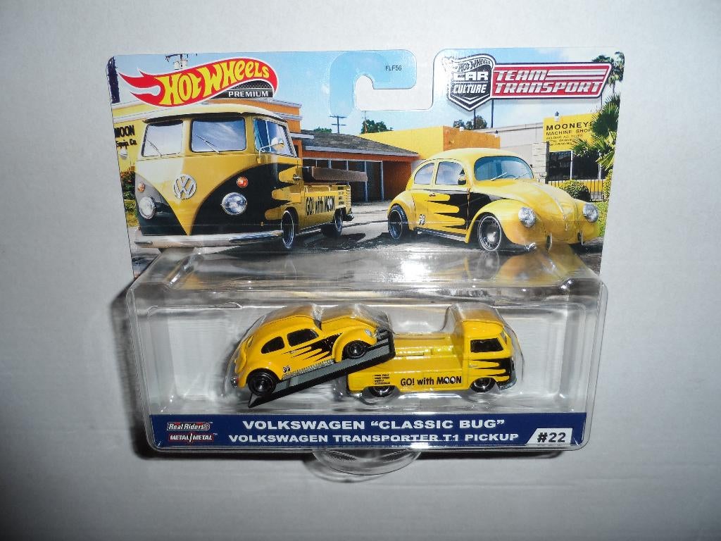 Hot Wheels Team Transport 22 - VW Classic Bug & VW T1 Pickup, Ophalen of Verzenden, Nieuw, Auto