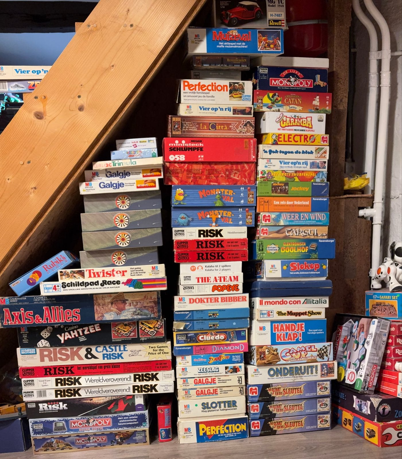 Vintage Bordspellen uit de Jaren '80 - Diverse Titels, Hobby en Vrije tijd, Drie of vier spelers, Ophalen, Gebruikt