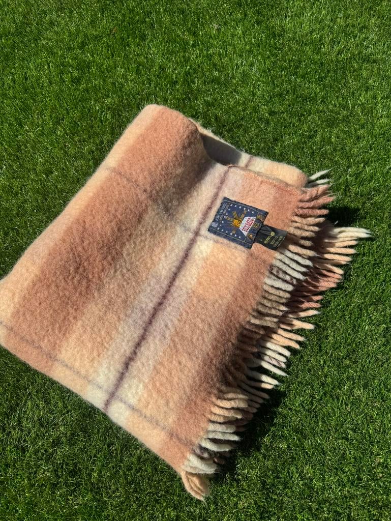 Solemio wollen plaid ruit 150x100, Ophalen of Verzenden, Zo goed als nieuw