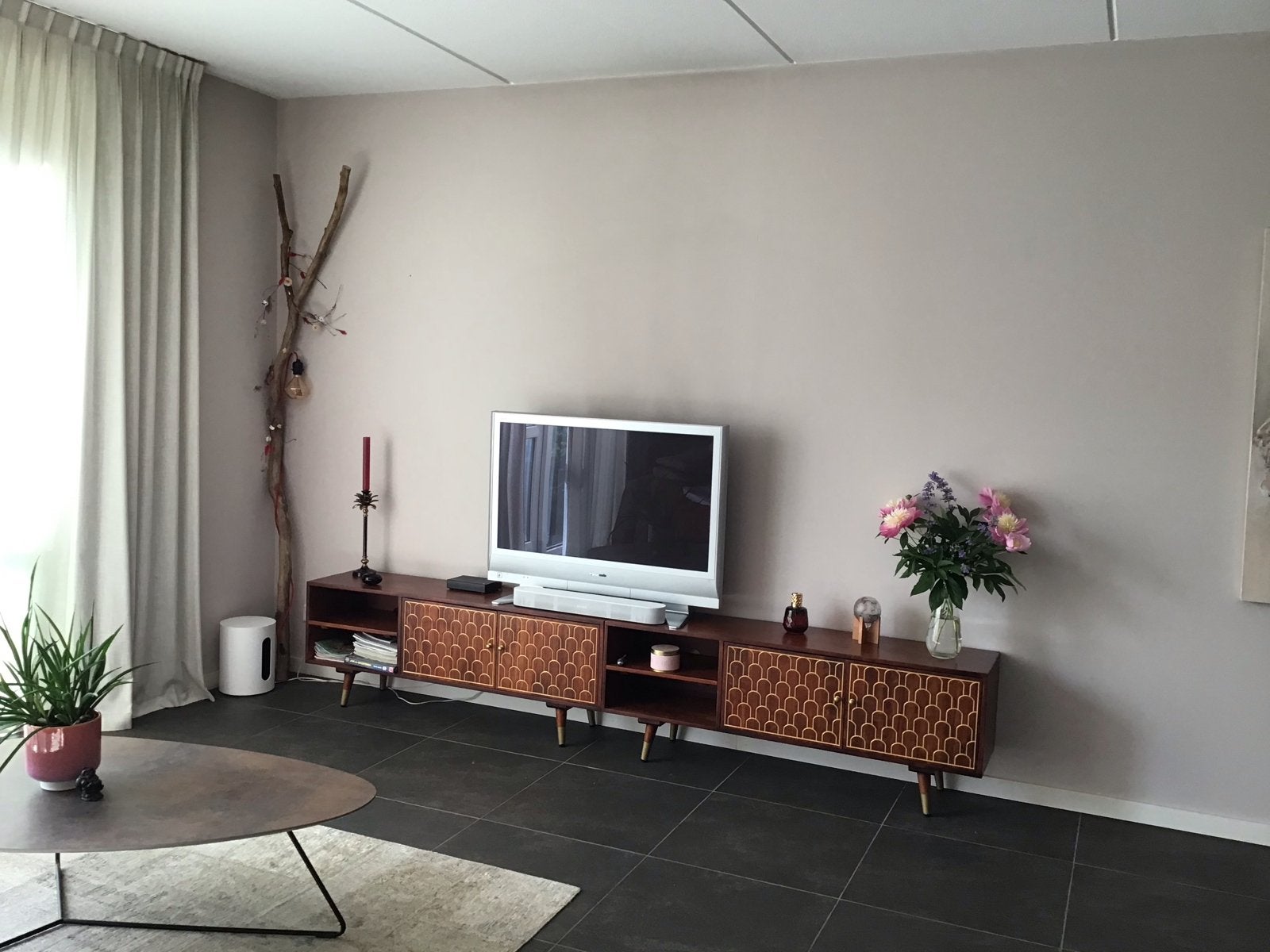 Kare Design vintage dressoir/tv-meubel met uniek patroon, Ophalen, 100 tot 150 cm, Zo goed als nieuw, Minder dan 100 cm