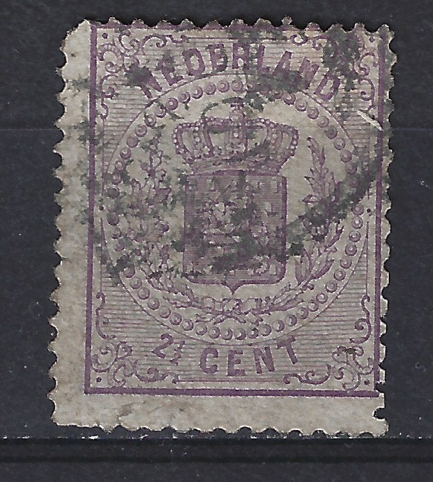 NVPH 18 gebruikt Wapenzegels 1869  ; OUD NEDERLAND p/stuk, Ophalen of Verzenden, T/m 1940, Gestempeld