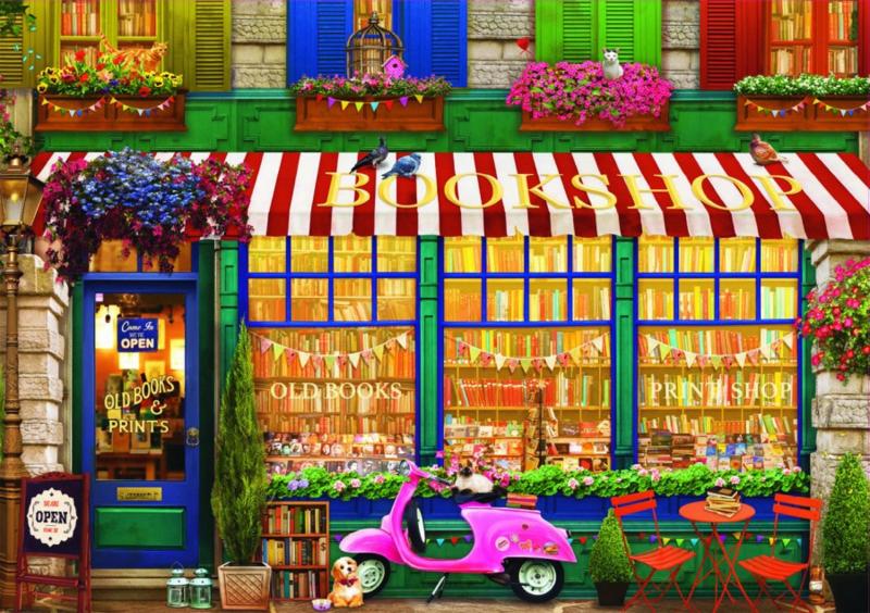 Educa - Vintage Boekhandel - 4000 stukjes, Ophalen of Verzenden, Meer dan 1500 stukjes, Nieuw, Legpuzzel
