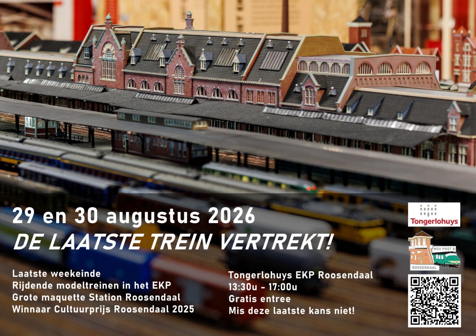 29 en 30 augustus. De laatste trein vertrekt!, Hobby en Vrije tijd, Gelijkstroom of Wisselstroom, Overige typen, Nieuw, Ophalen