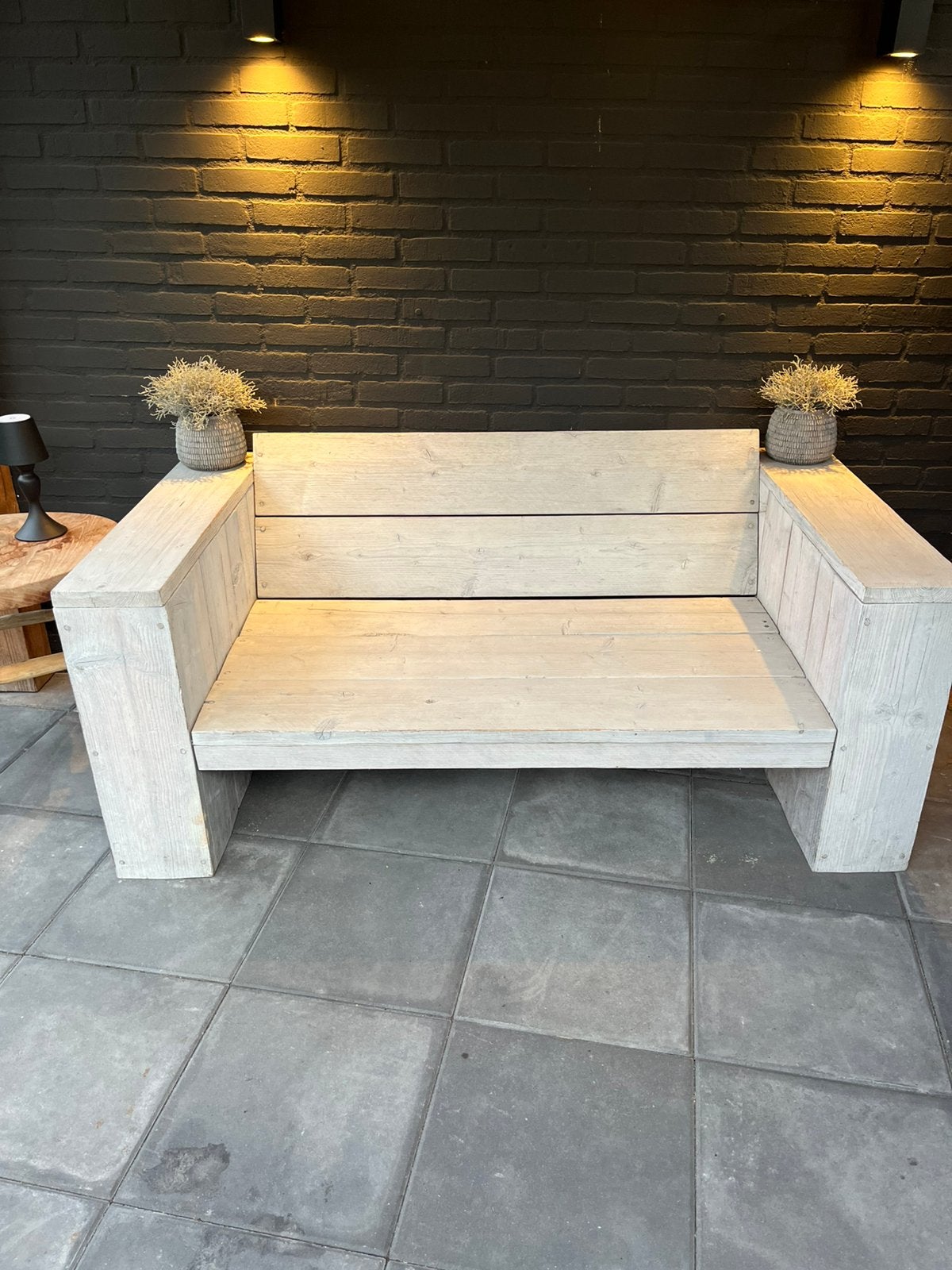 GRATIS tuinbank., Tuin en Terras, Ophalen, Gebruikt, Hout