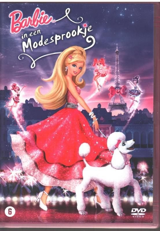 Barbie DVD -  in een modesprookje e.a. - 9 stuks - foto's, Ophalen of Verzenden, Zo goed als nieuw, Barbie
