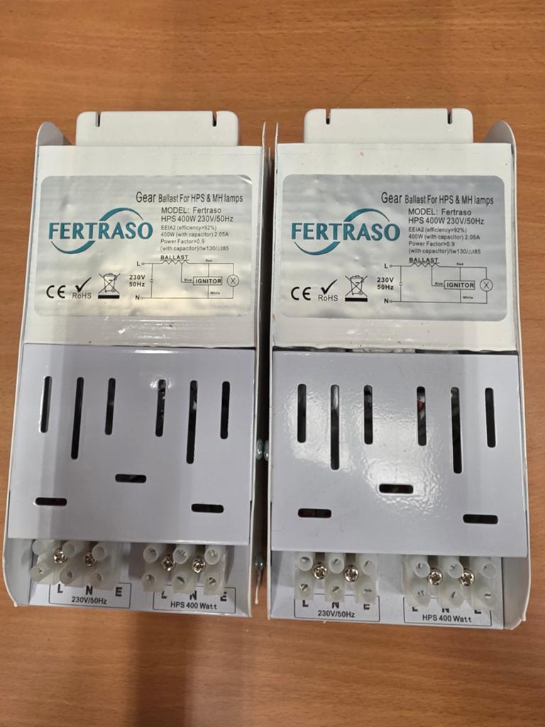 Fertraso 400W Compact Magnetisch Ballast voor HPS/MH Lampen, Kweeklamp, Gebruikt, Onbekend, Onbekend