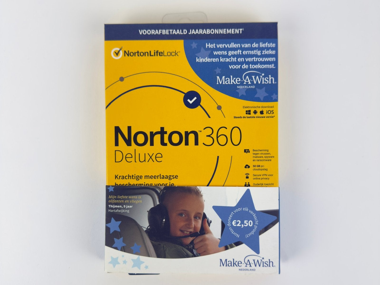 Norton 360 Deluxe 5 Apparaten – 1 Jaar – Nieuw & Ongebruikt, Computers en Software, Ophalen of Verzenden, Nieuw, MacOS