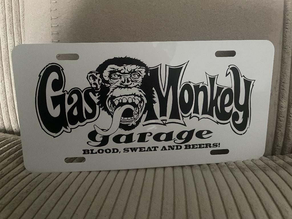 Gas Monkey Garage reclamebord, Www.pand50.nl, Reclamebord, Ophalen of Verzenden, Printer 29B Coevorden