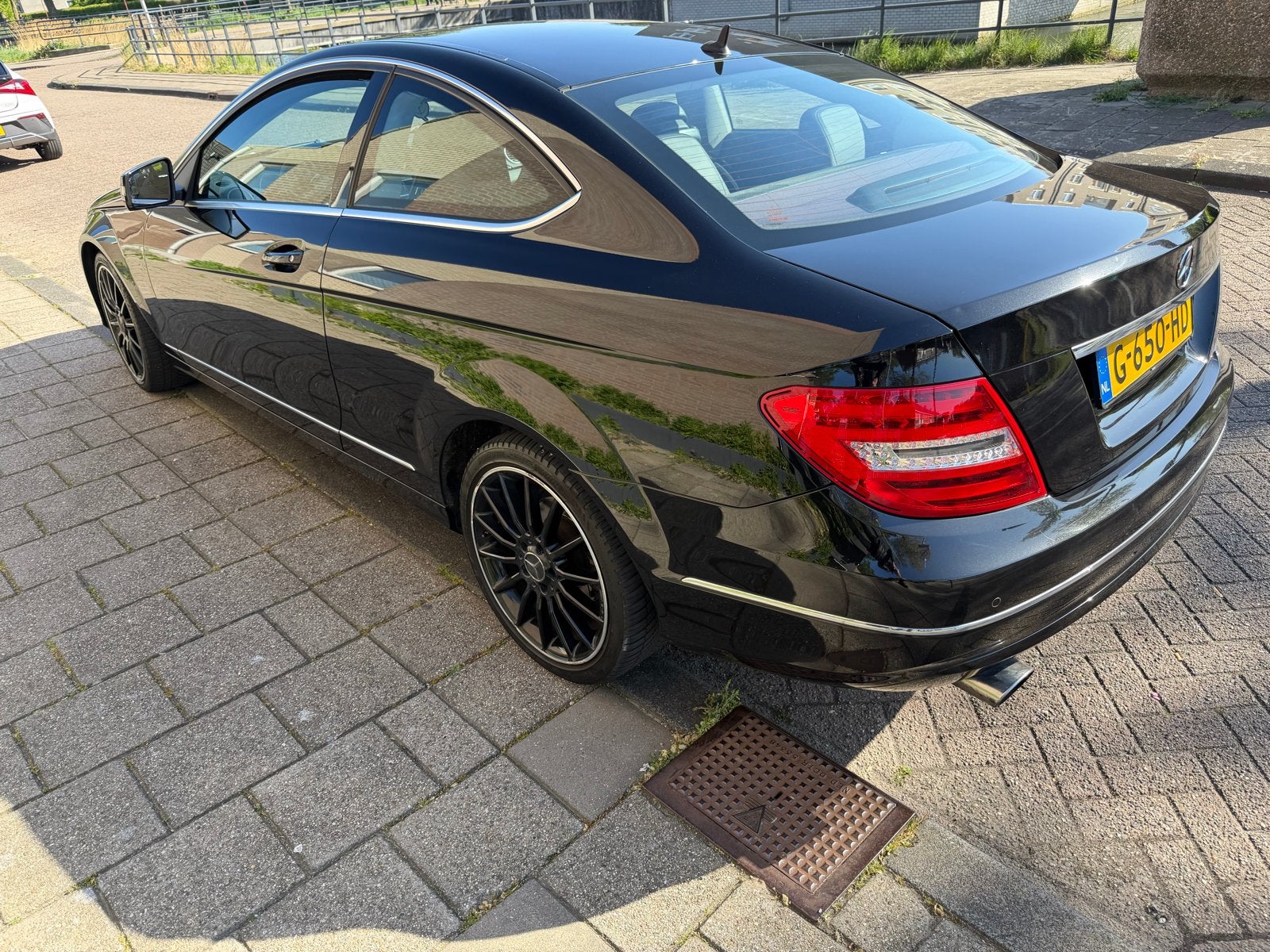 Mercedes-Benz C-Klasse C180 156pk 2012 Zwart, Automaat, Achterwielaandrijving, 1800 kg, Zwart
