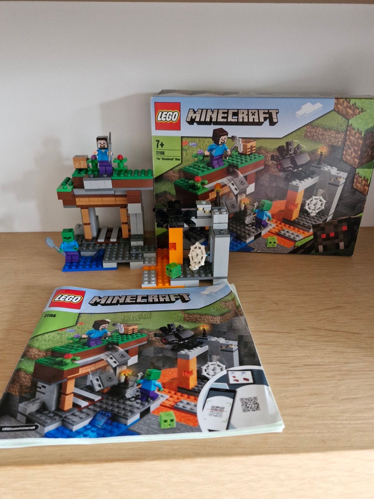 LEGO Minecraft 21166 – De Verlaten Mijn (Compleet), Ophalen of Verzenden, Gebruikt
