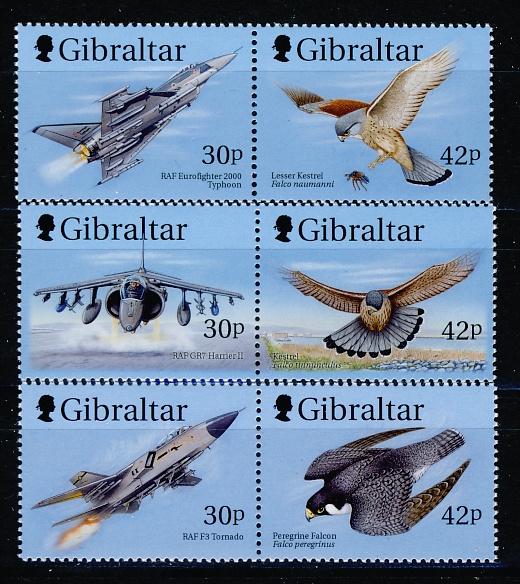 Gibraltar 880/85 Vliegtuigen en Vogels 1999 postfris, Ophalen of Verzenden, Postfris