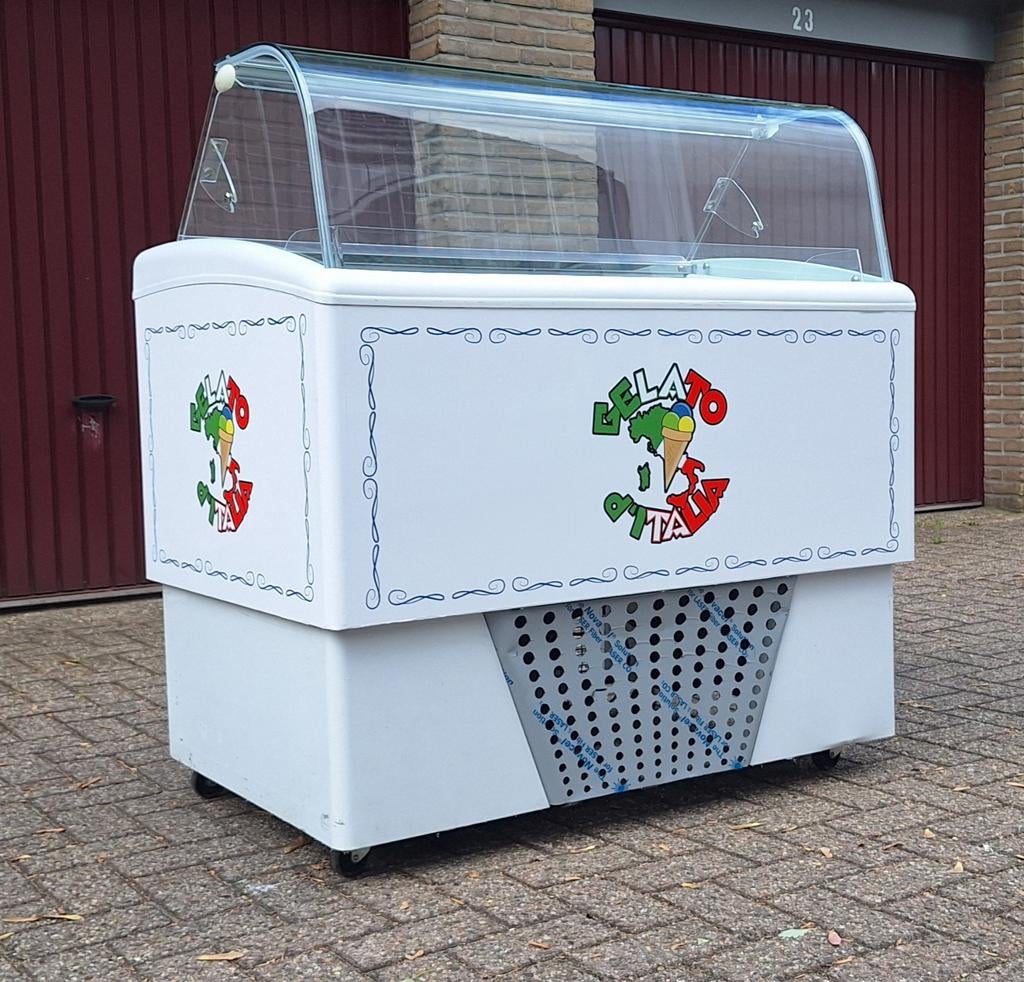 Professionele Gelato Vitrine, Zakelijke goederen, Horeca | Keukenapparatuur, Ophalen of Verzenden, Gebruikt, Koelen en Vriezen