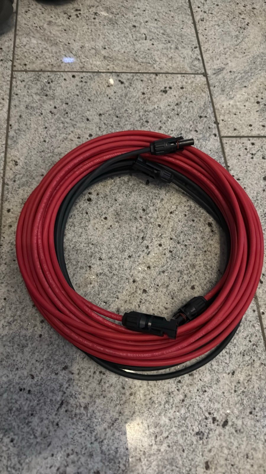 2x10m 6mm Zonnepaneel Kabel met MC4 Stekkers, Ophalen of Verzenden, Nieuw, Overige typen