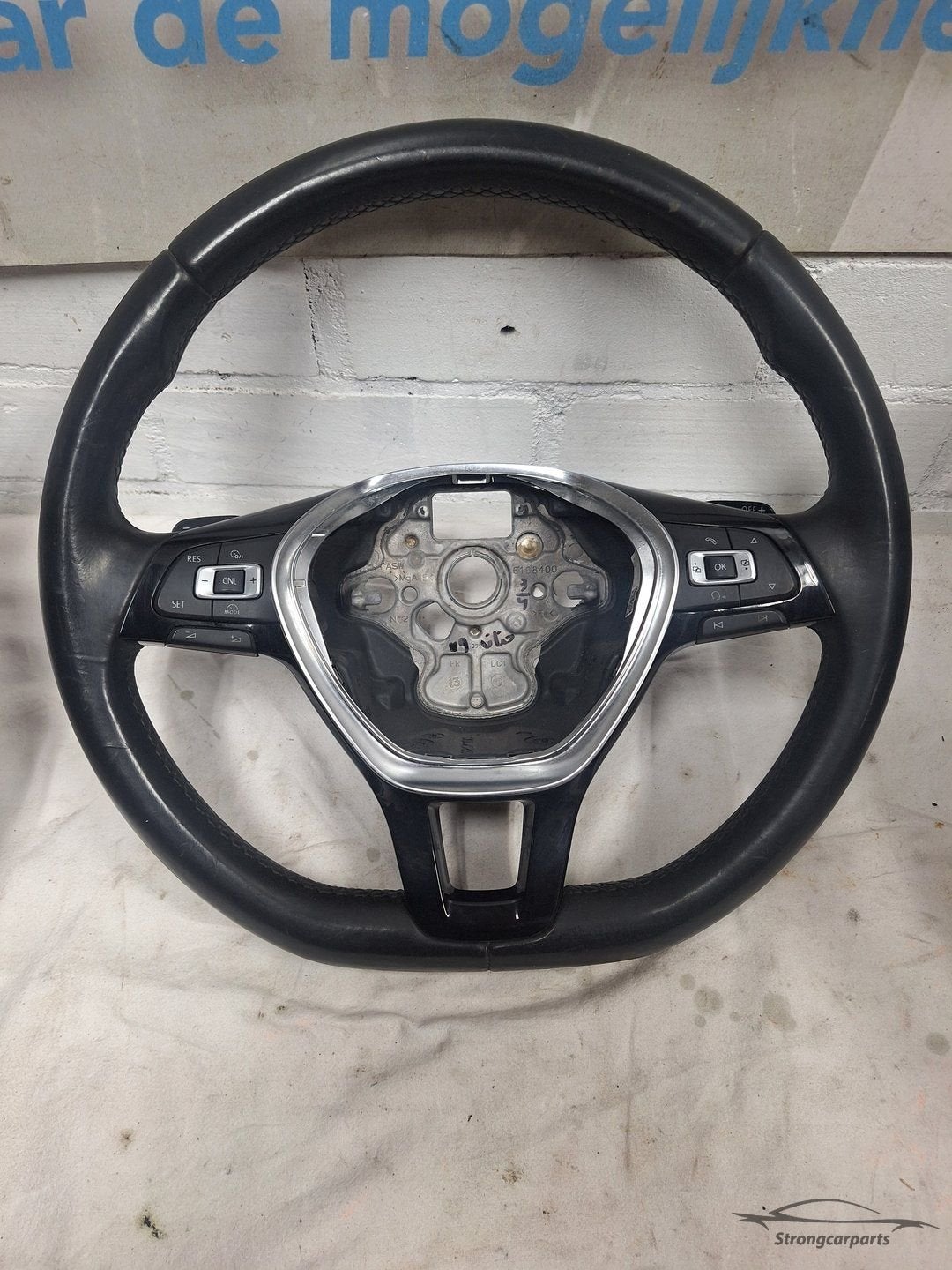 Stuurwiel MF stuur VW Golf 7 VII leder DSG met flippers, Auto-onderdelen, Besturing, Gebruikt, -, Volkswagen, -