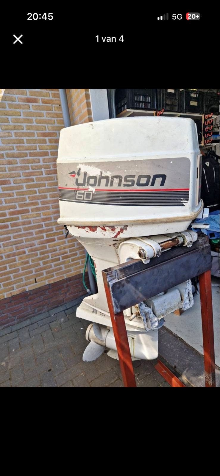 Johnson 60 pk buitenboordmotor met afstandsbediening, Ophalen of Verzenden, Gebruikt