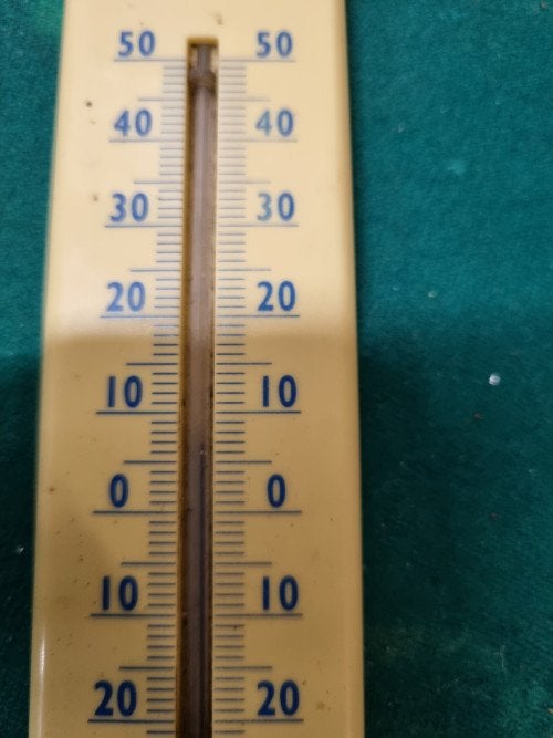 thermometer vintage kunststof, Ophalen of Verzenden, 'T Olde Gre-j, Info@toldegrej.nl, Endepoelstraat 20f Didam