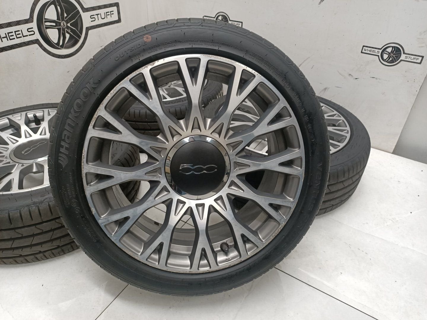 Fiat 500 lichtmetaal velgen 16"inch 4x98, Gebruikt, -, -, Banden en Velgen