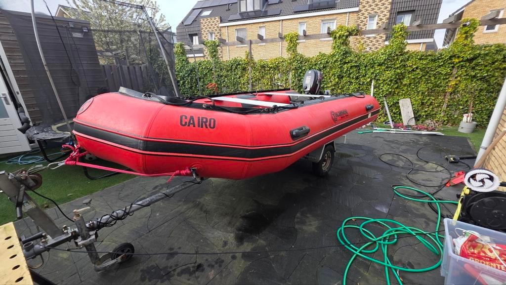 Talamex Heavy-Duty RIB Rubberboot - 6pk 4t Suzuki en trailer, Watersport en Boten, Ophalen of Verzenden, Zo goed als nieuw, Benzine