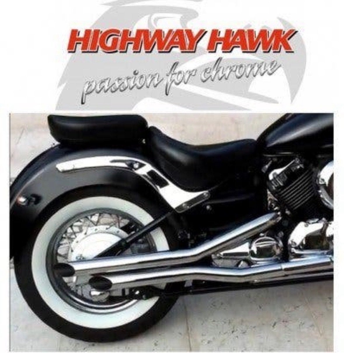 Highway Hawk uitlaatdemper Yamaha Dragstar XVS 650, Ophalen of Verzenden, Gebruikt
