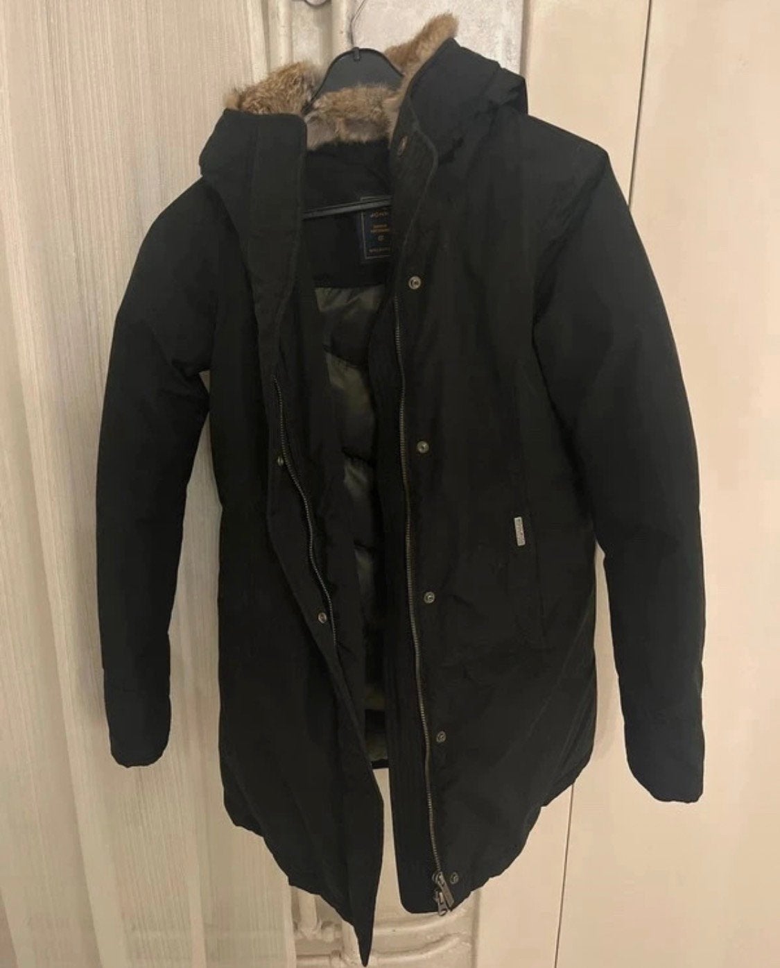 Woolrich jas dames, Ophalen of Verzenden, Zo goed als nieuw, Maat 46 (S) of kleiner, Zwart