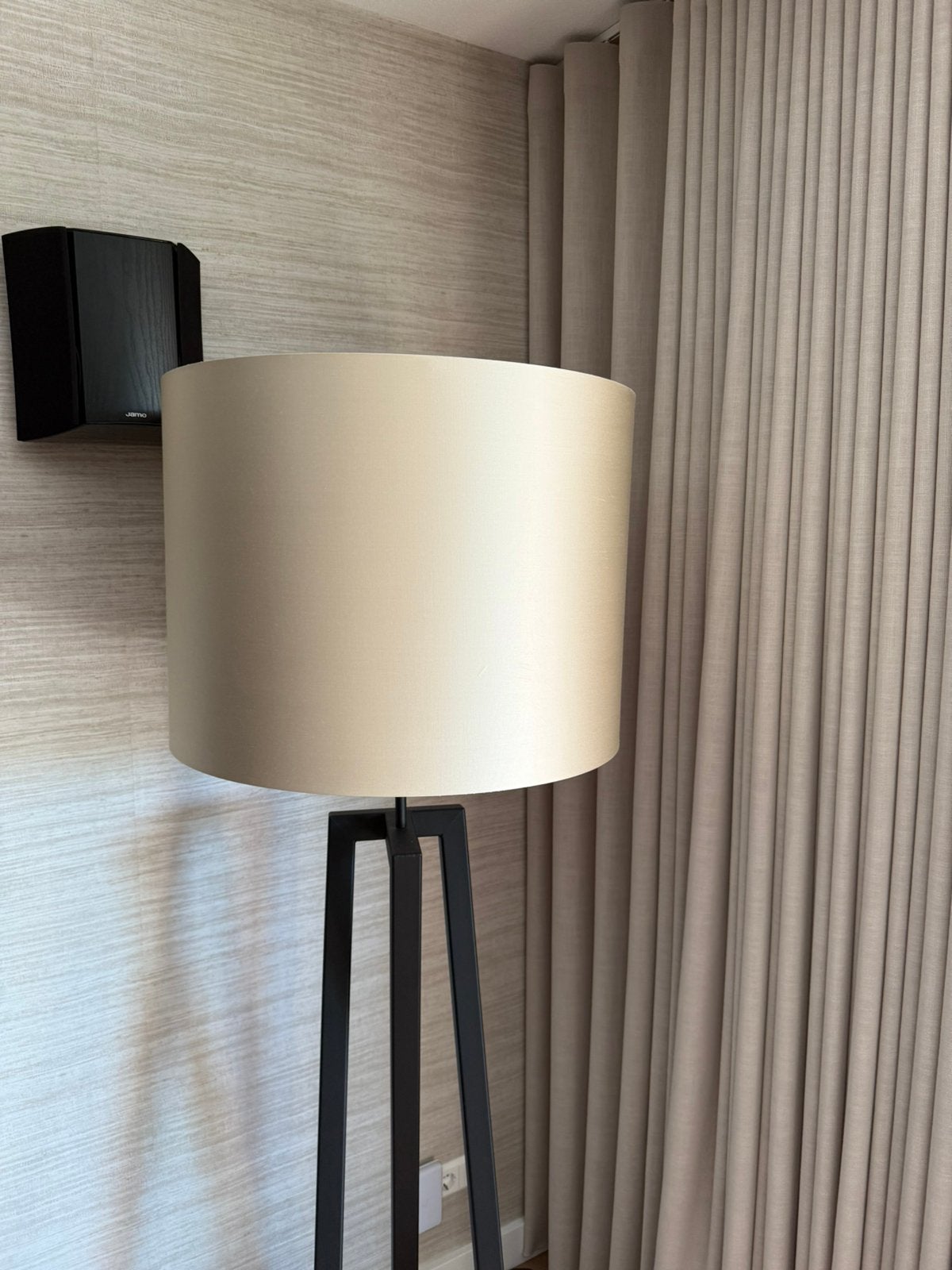 Lampenkap champagne/goud D60cm, Huis en Inrichting, Lampen | Lampenkappen, Ophalen, Rond, Zo goed als nieuw, 45 cm