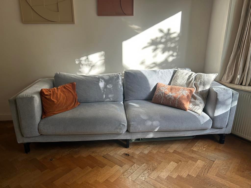 Ikea Nockeby 3-zits - grijs, Ophalen, 250 tot 300 cm, Gebruikt, Driepersoons