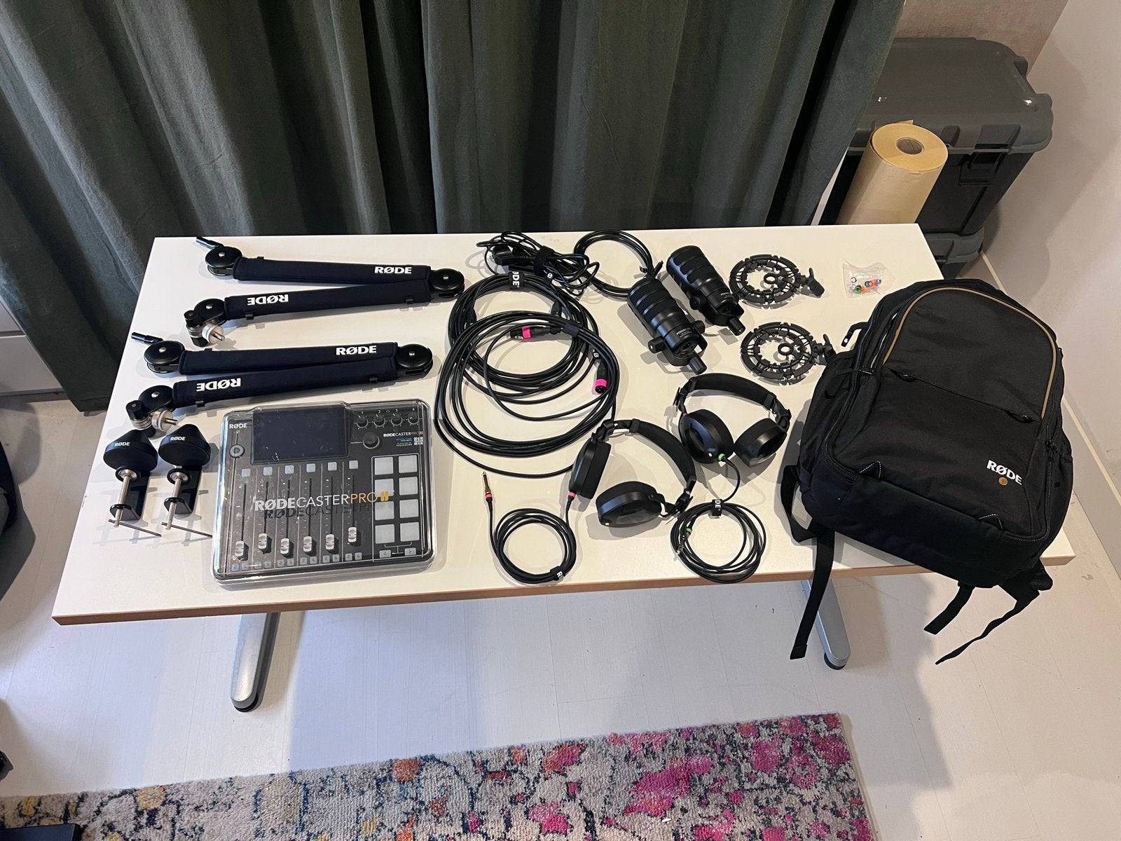 Podcast Studio | Rodecaster Pro II | Complete Set, Muziek en Instrumenten, Microfoons, Ophalen, Zo goed als nieuw, Studiomicrofoon