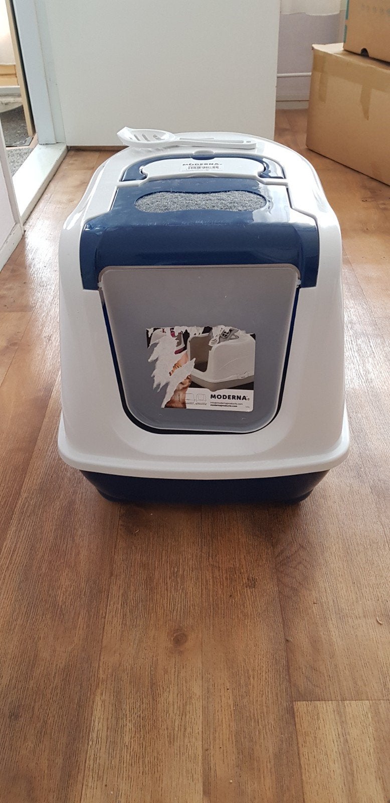 Nog bijna nieuwe kattenbak, Ophalen, Zo goed als nieuw