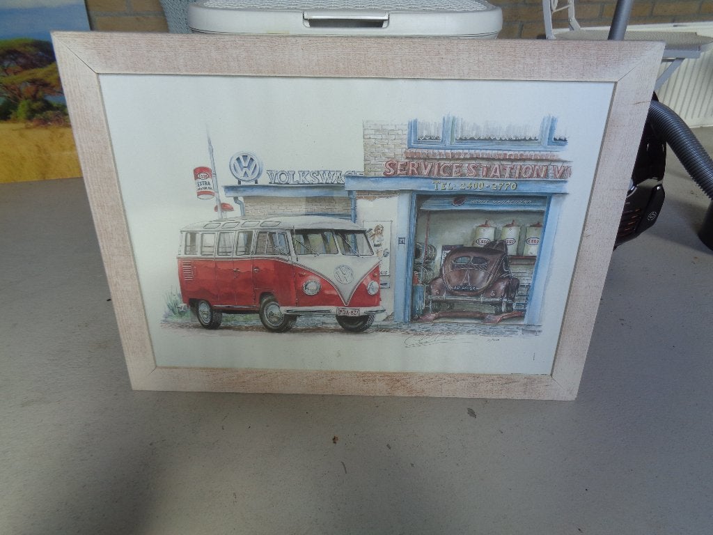 volkswagen schilderij, Ophalen, Minder dan 50 cm, Schilderij