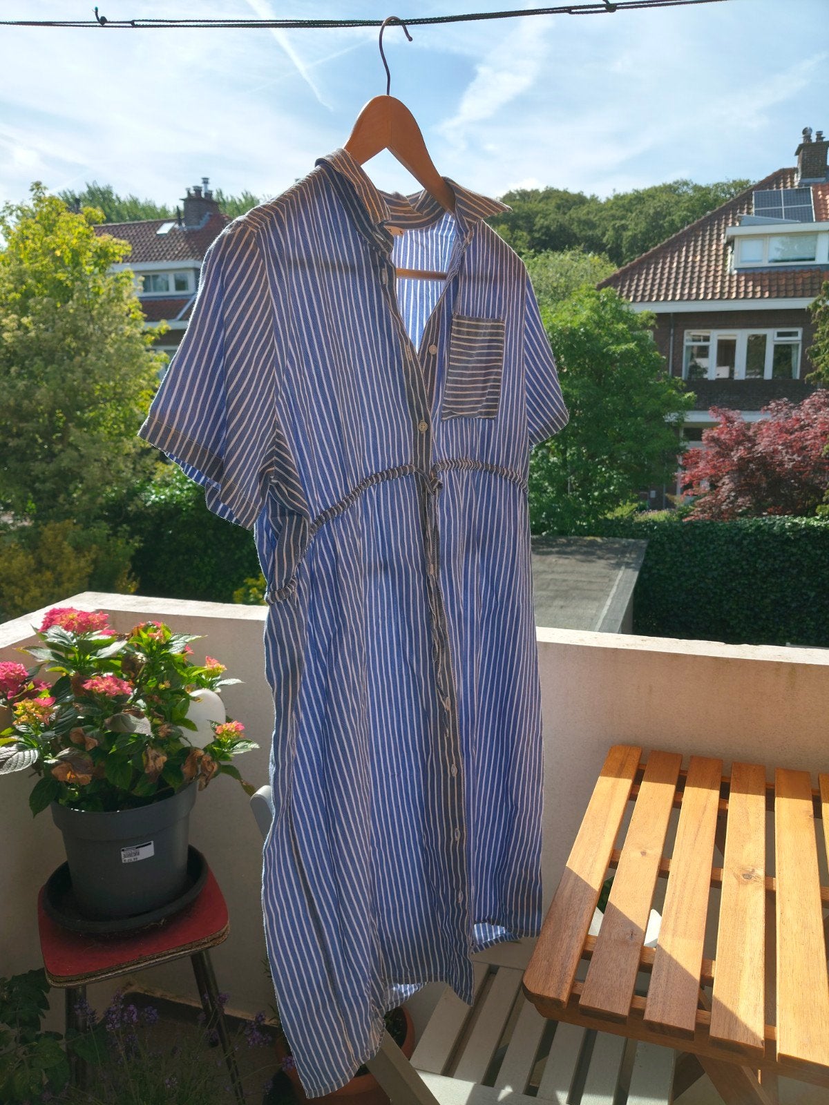 Noppies zomerjurk xs/s - zwangerschap en voeding, Blauw, Jurk, Ophalen of Verzenden, Zo goed als nieuw