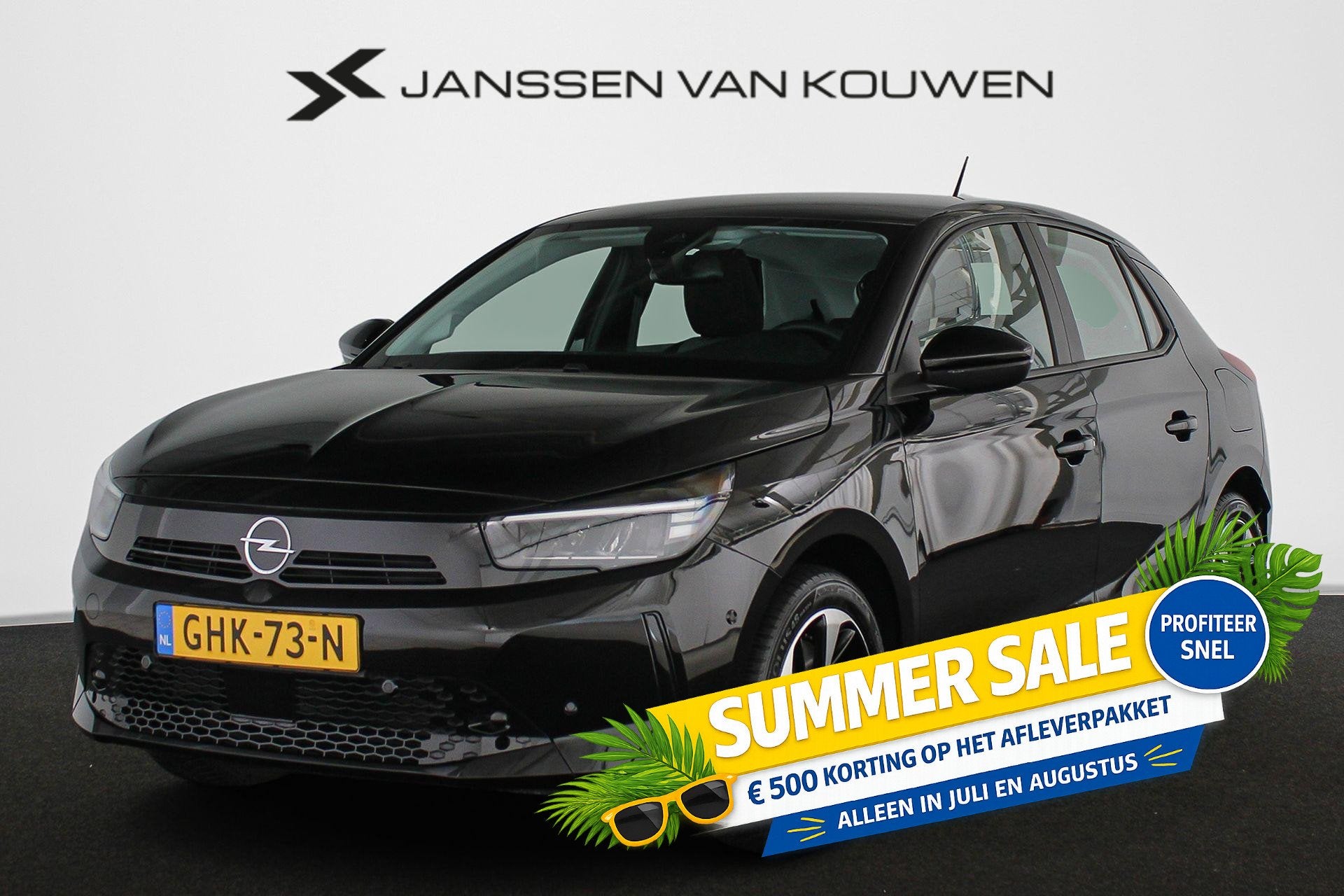 Opel Corsa Electric 50 kWh Camera Apple CarPlay, Auto's, Opel, Gebruikt, Zwart, Zwart, Origineel Nederlands