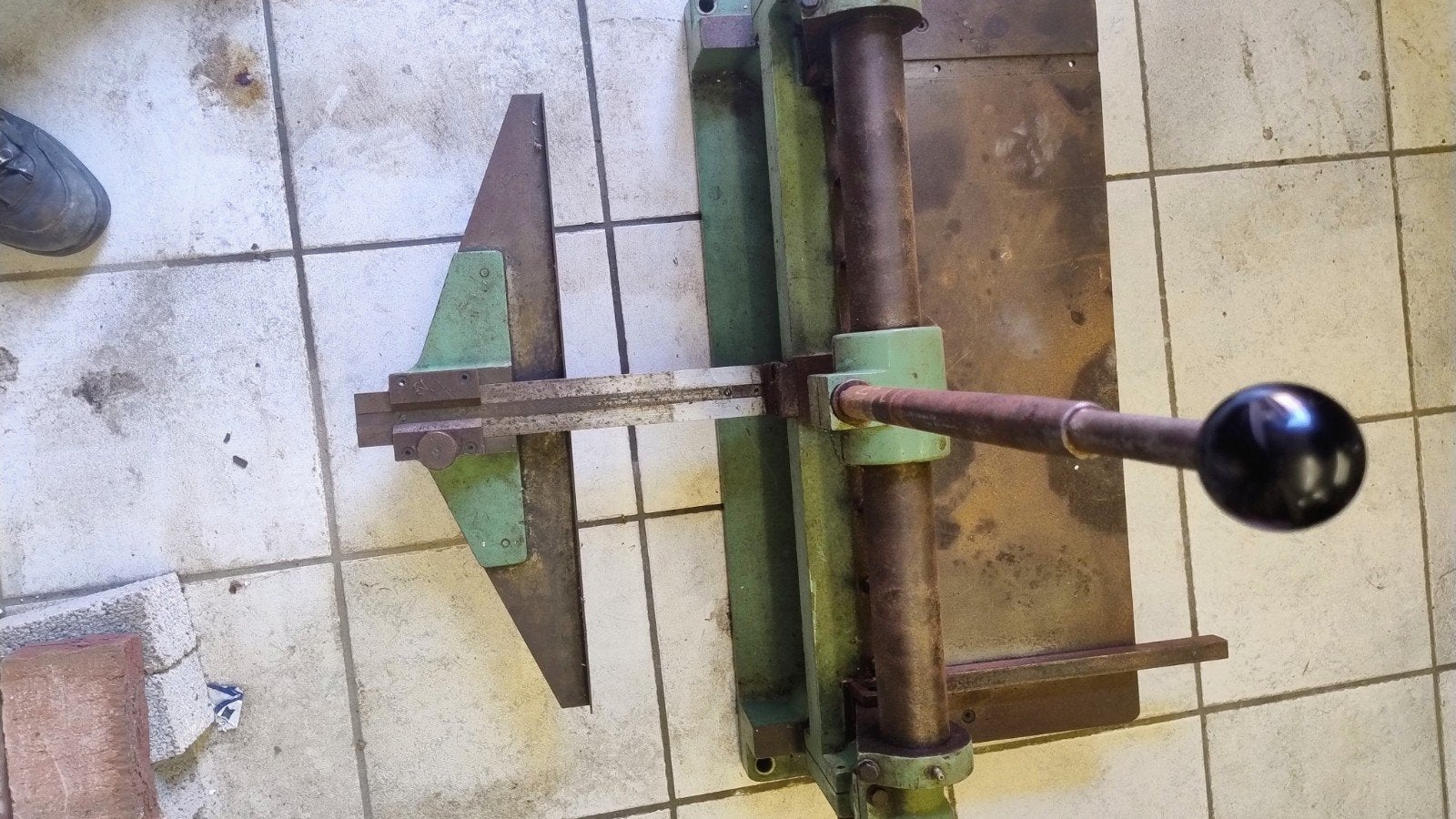 Massieve gietijzeren hefboomschaar / platenschaar – 70cm sni, Ophalen, Minder dan 700 watt, Werkbankslijpmachine