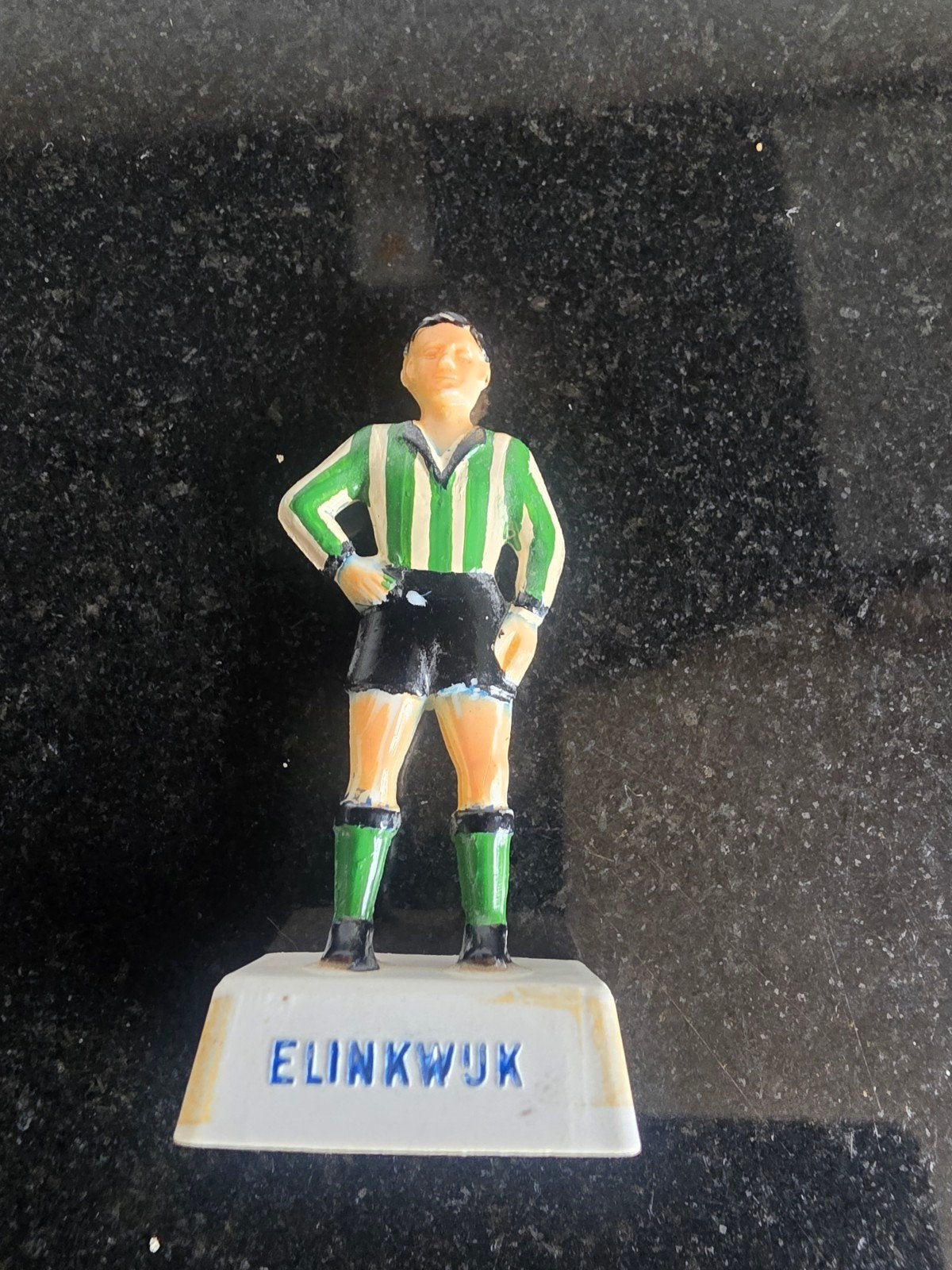 Vintage Voetbalpoppetje 'Elinkwijk' Smith FC Utrecht, Verzamelen, Sportartikelen en Voetbal, Ophalen of Verzenden
