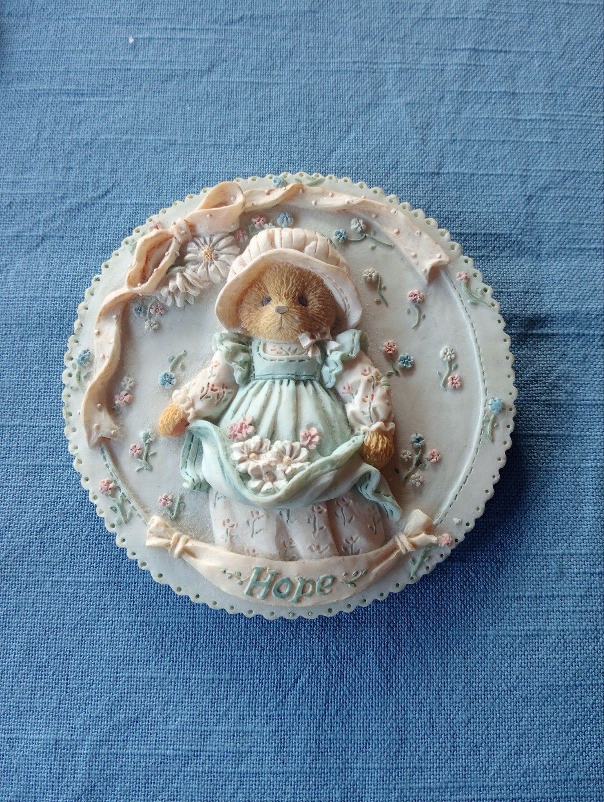 Cherished Teddies decoratie 'Hope' - Geluk, Hoop en Liefd, Ophalen of Verzenden, Zo goed als nieuw, Beeldje, Cherished Teddies