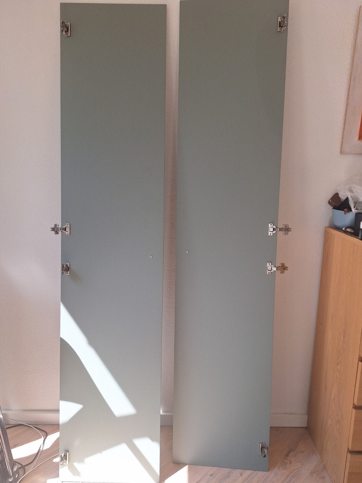 IKEA PAX kastdeur grijsgroen 229x50 (2 deuren), Ophalen, Overige materialen, Gebruikt, 200 cm of meer