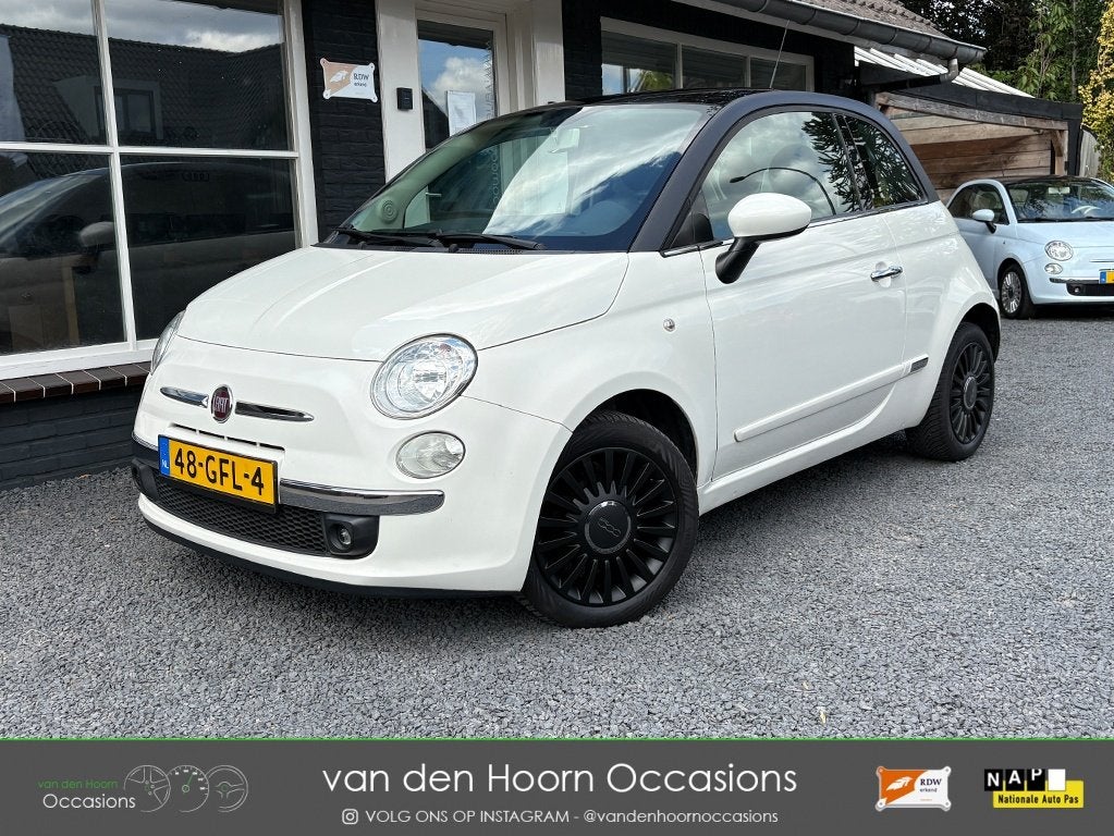 Fiat 500 1.2 PANODAK | AIRCO | APK MEI'27 | NAP | LM VELGEN, Gebruikt, 1242 cc, 4 cilinders, 840 kg