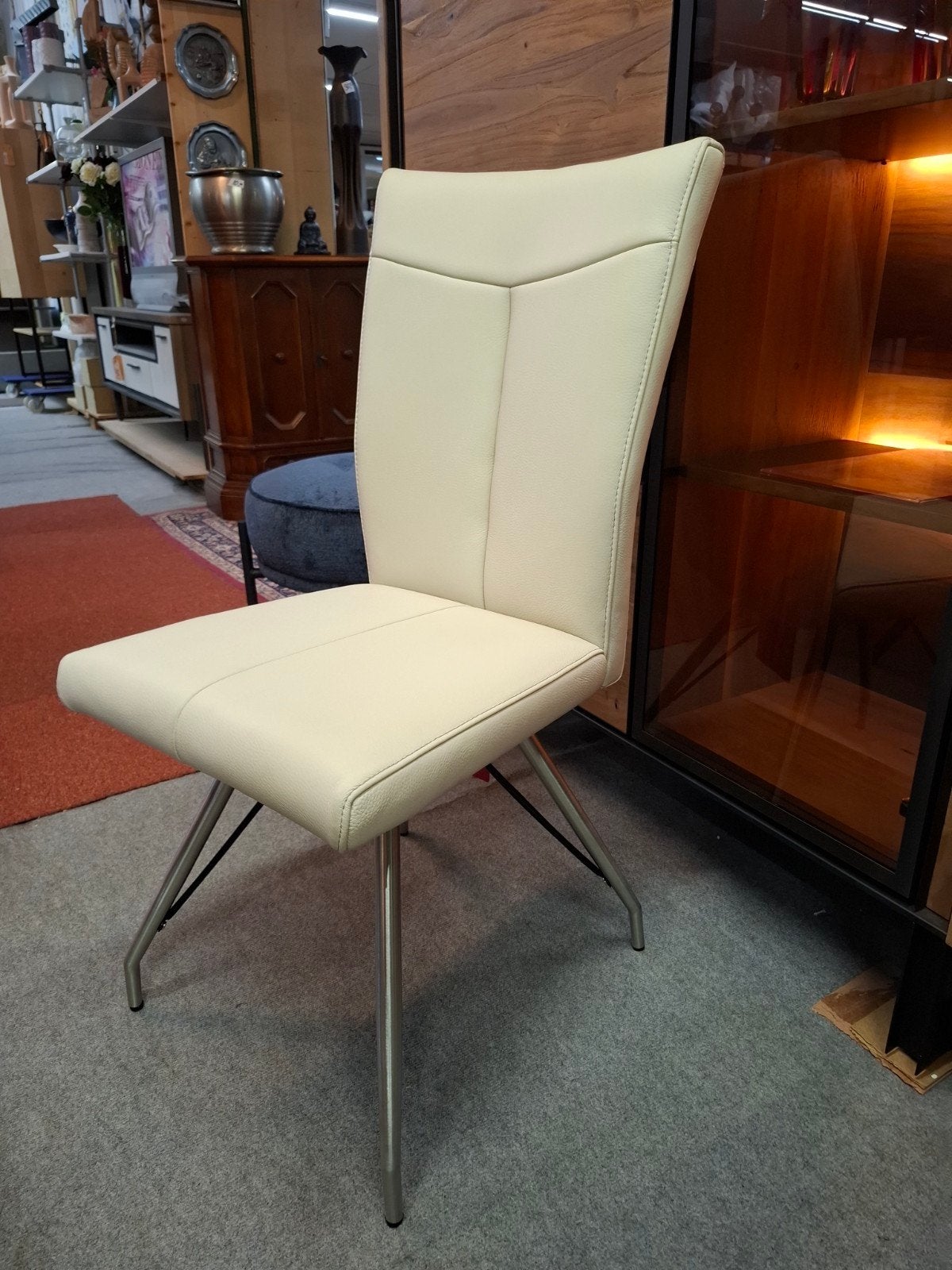 6 Nieuwe LEREN stoelen NU Zomer Aanbieding, Samen € 300,=, Huis en Inrichting, Stoelen, Ophalen, Wit, Nieuw, Vijf, Zes of meer stoelen