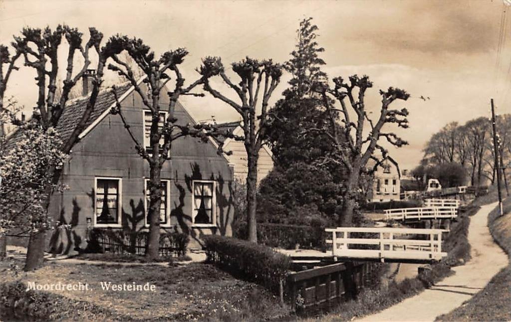 Moordrecht bij Gouda Westeinde Boerderij 1943 Zuidplas, Verzenden, 1940 tot 1960, Gelopen, Zuid-Holland