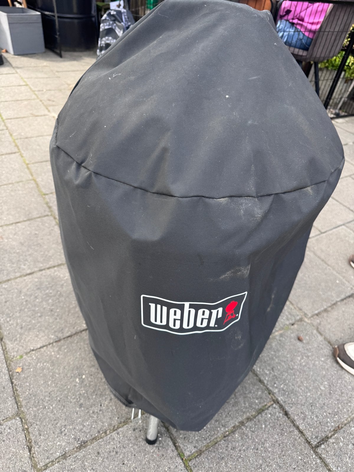 Weber Compact Kettle BBQ met hoes, Ophalen, Gebruikt, Met accessoires