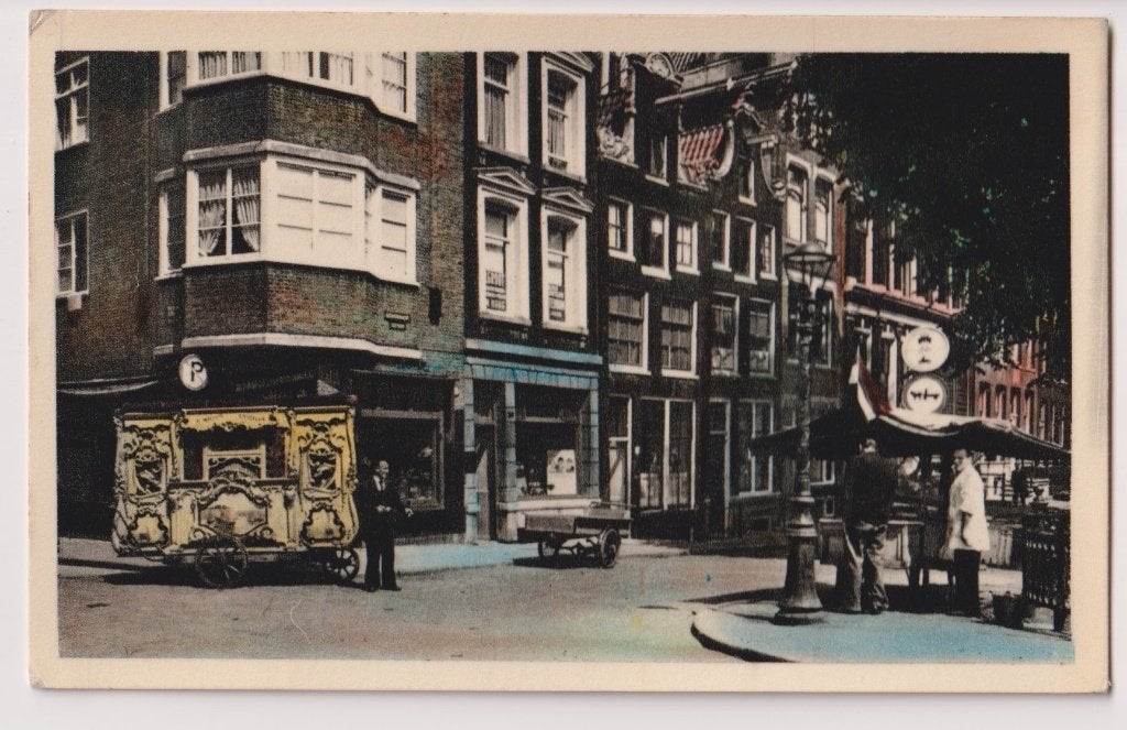 205 Amsterdam Draaiorgel Haringkraam Kar Mensen Brug Heereng, Verzenden, 1940 tot 1960, Ongelopen, Noord-Holland