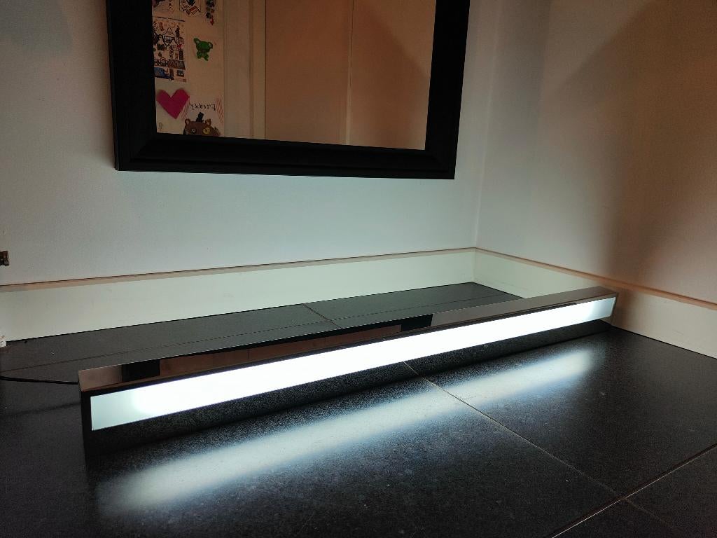 Wandlamp/spiegellamp/dubbellicht modern Chrome/metaal(97cm), Ophalen of Verzenden, Nieuw, Metaal, Modern Design Industrieel
