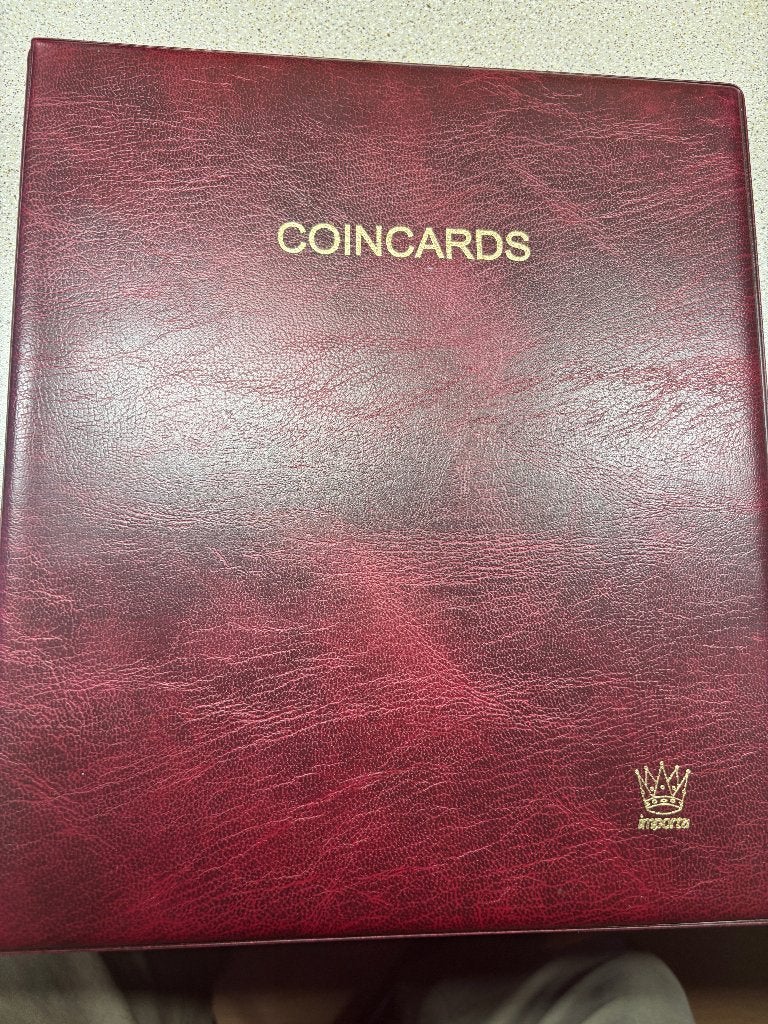 coincard album IMPORTA met goud opdruk voor 128 coincards, Ophalen of Verzenden, Verzamelmap