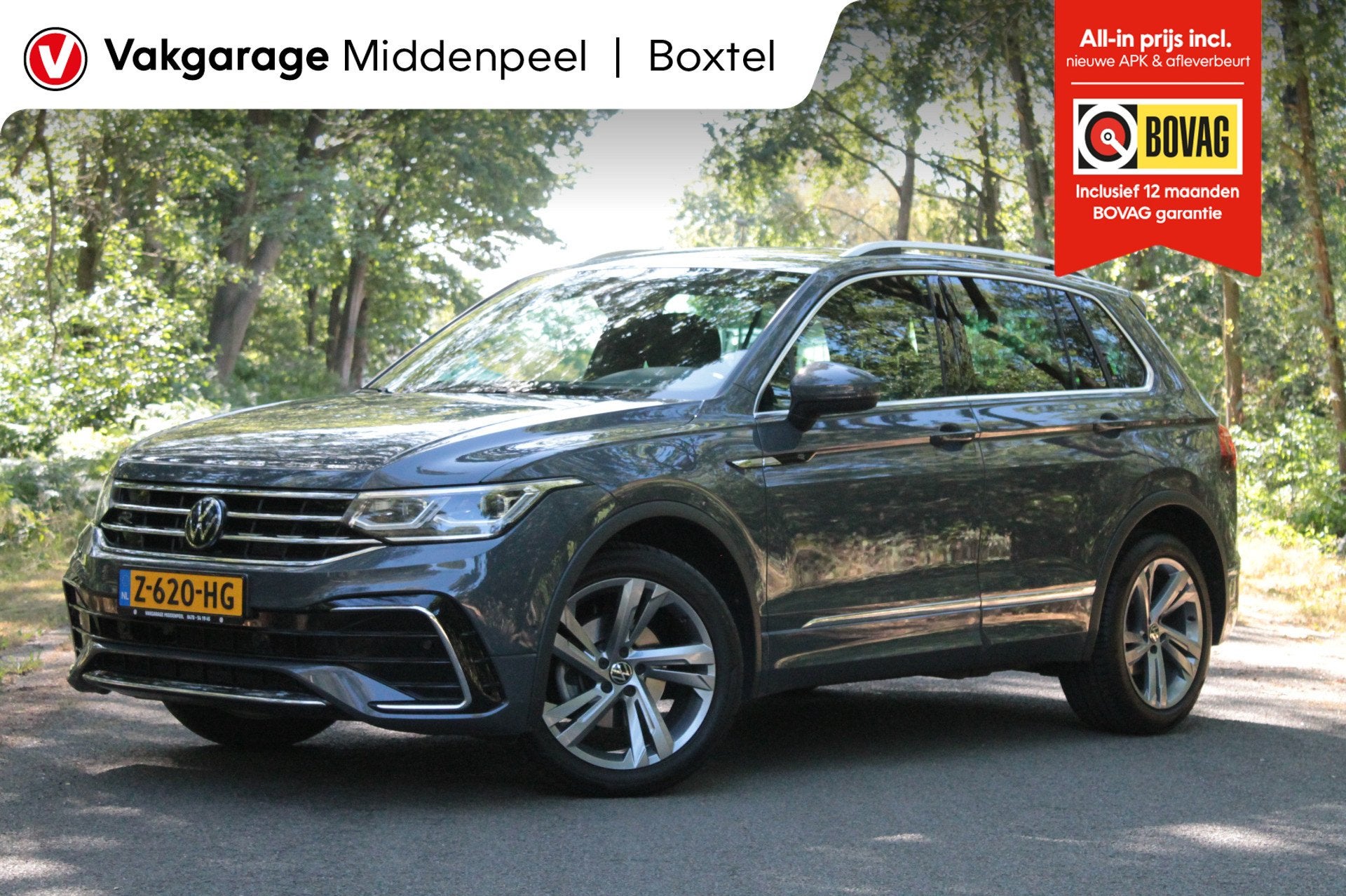 Volkswagen Tiguan 1.5 TSI R-Line Business | Carplay | Trekha, Auto's, 12 maanden, 15 km/l, 4 cilinders, 1446 kg