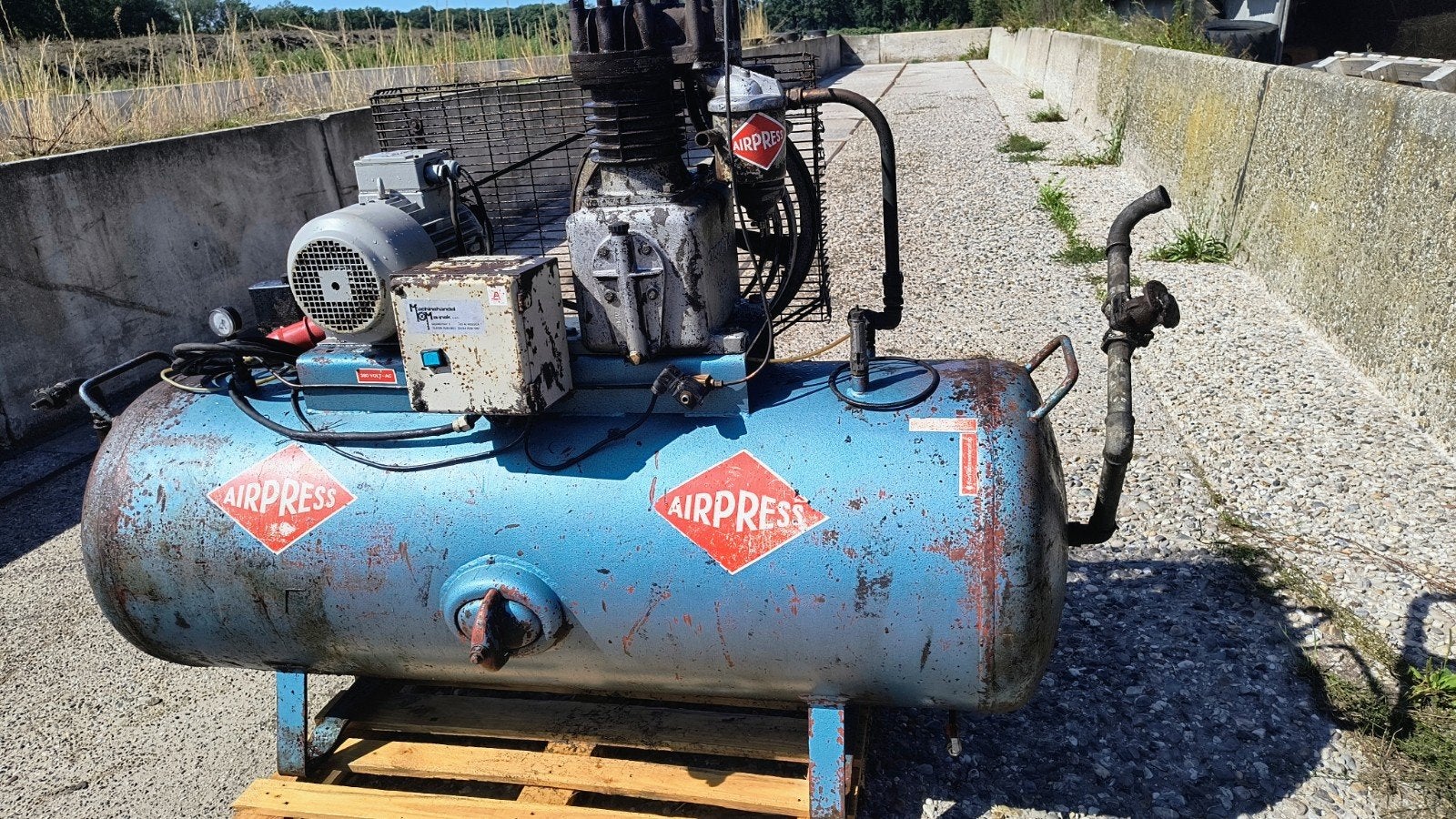Airpress compressor Ketel 500  7.5 PK, Ophalen of Verzenden, Gebruikt, 800 liter/min of meer, 6 tot 10 bar