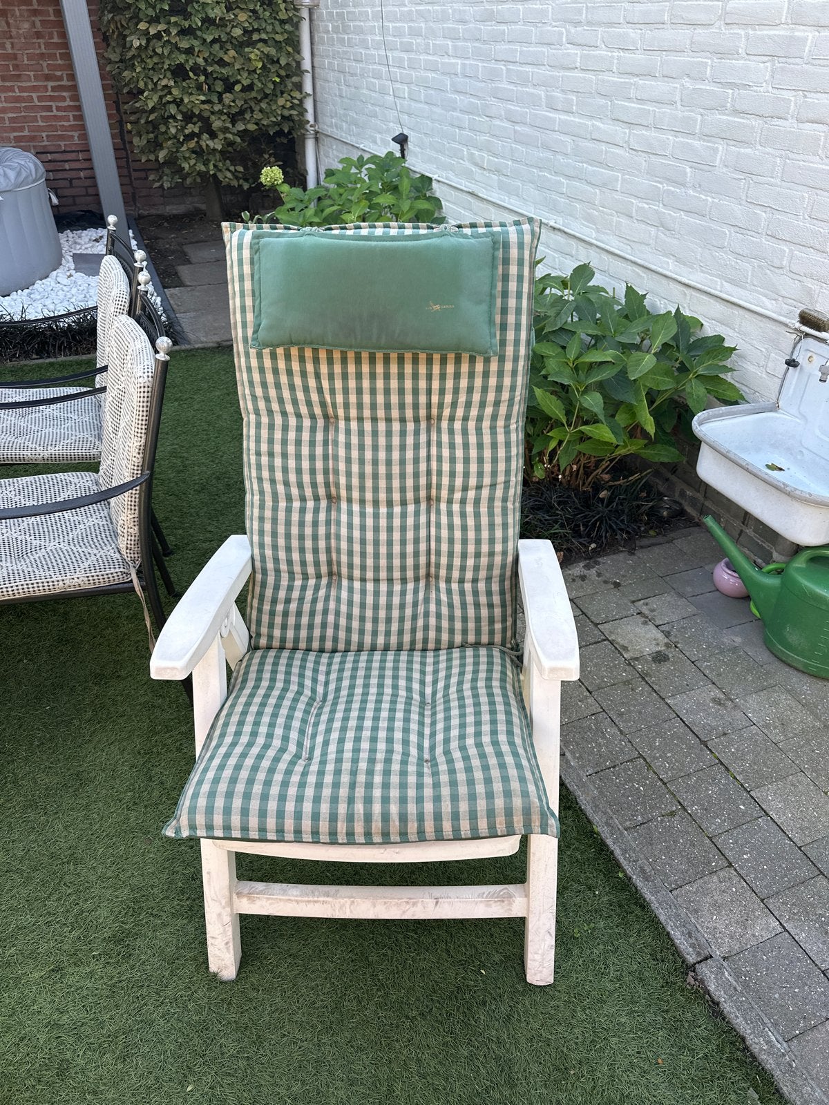 2 Hartman tuinstoelen met verstelbare rugleuning, Tuin en Terras, Tuinstoelen, Ophalen, Gebruikt, Kunststof, Verstelbaar