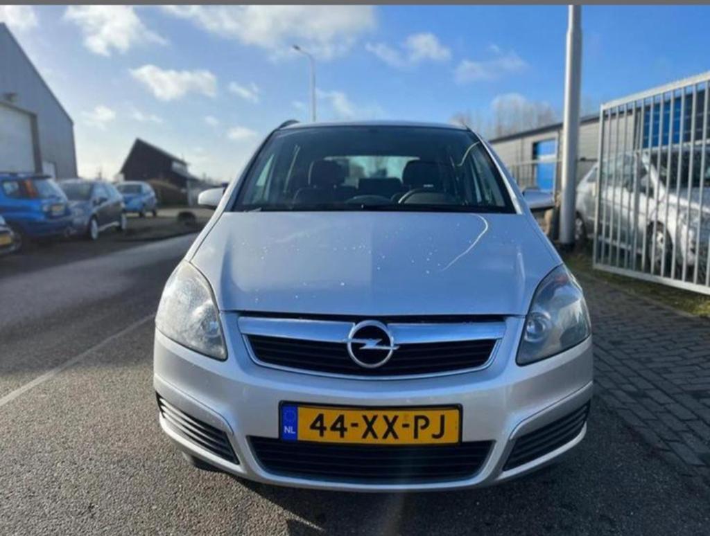 Opel Zafira 1.8 Business Automaat 7pers 2007, Auto's, Opel, Zwart, 4 cilinders, Overige bekleding, Origineel Nederlands